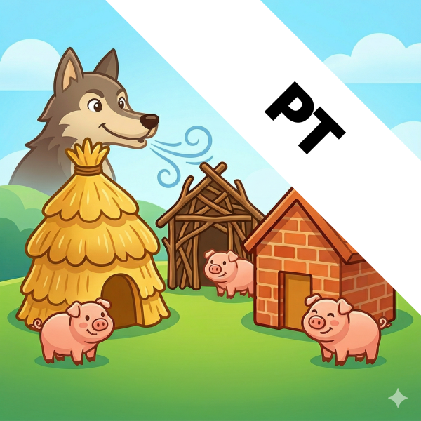 com.threelittlepigsreaderportuguese.app icon