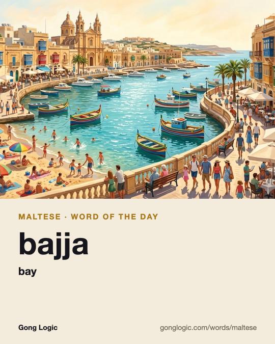 The Maltese word bajja, illustrated